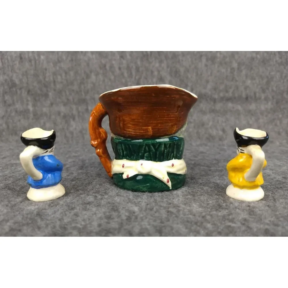 Toby Mug & 2 Miniatures Lancaster Sandland Hand Painted in England Vintage 1949+